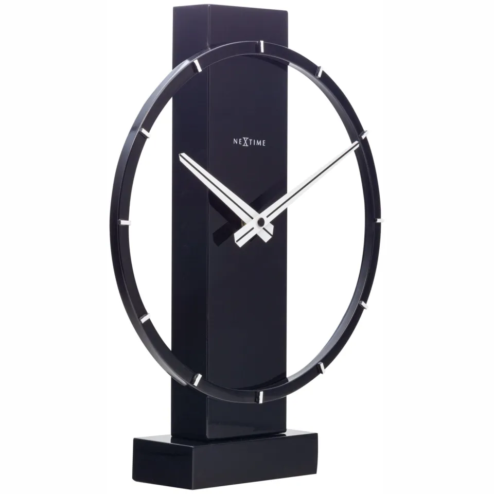 NeXtime Tafel / Wandklok - 34 x 27 cm - Hout/Staal - 'Carl Small', foto 2