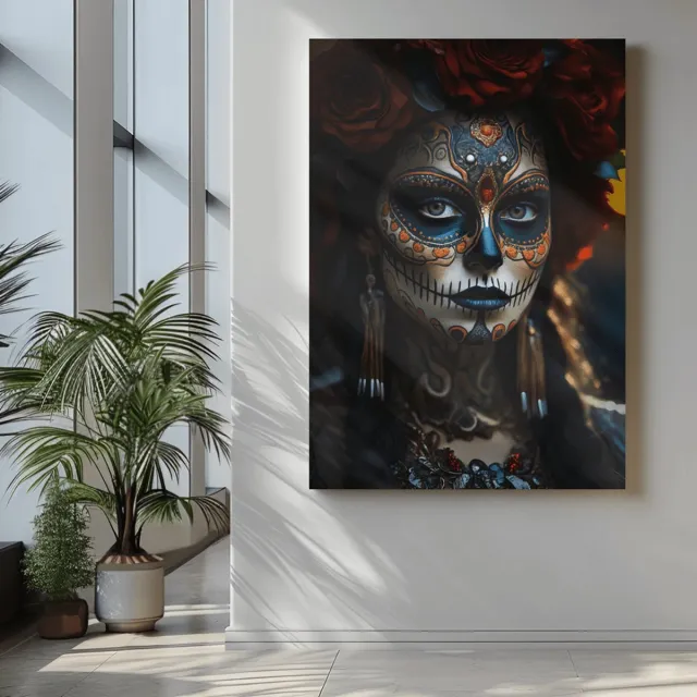 Trendex Global Foto op Canvas - Day Of The Dead - 150x100 cm Kleurrijk