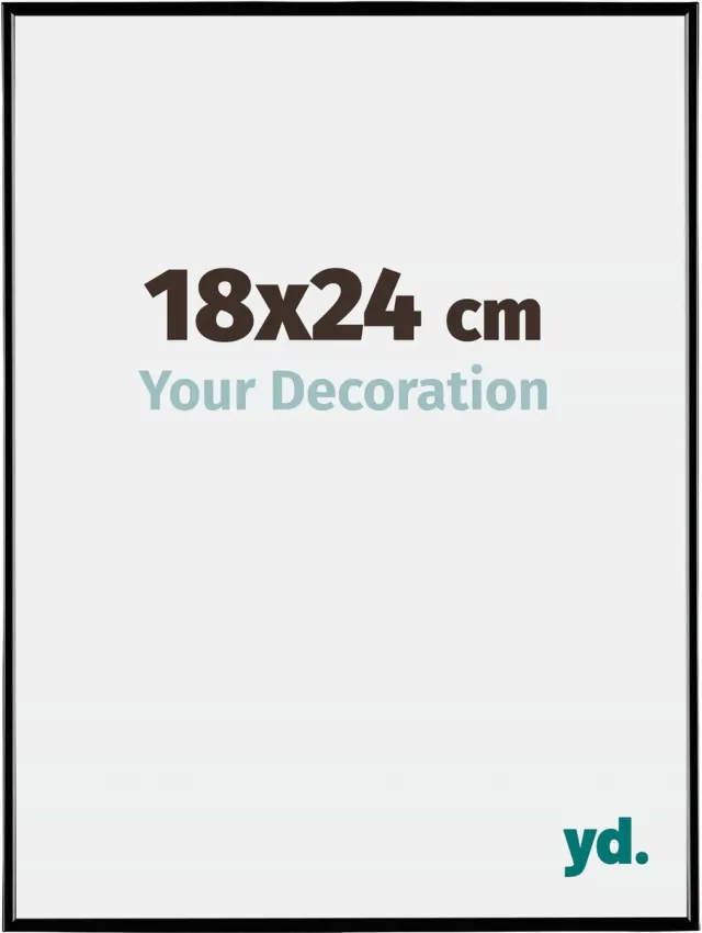 yd. Your Decoration - Fotolijst 18x24 cm - Kunststof - Zwart Hoogglans - Evry