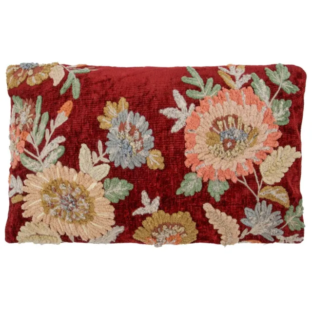 House Doctor Nica sierkussenhoes, geborduurd, 50x30 cm rood
