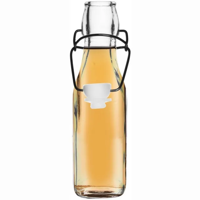 Orion Decoratieve Fles - 290 ml - Glas - Retro Stijl Transparant
