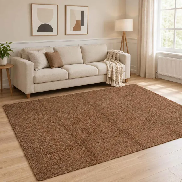 vidaXL Gebied Tapijt Grijs 240 x 340 cm Jute, foto 2