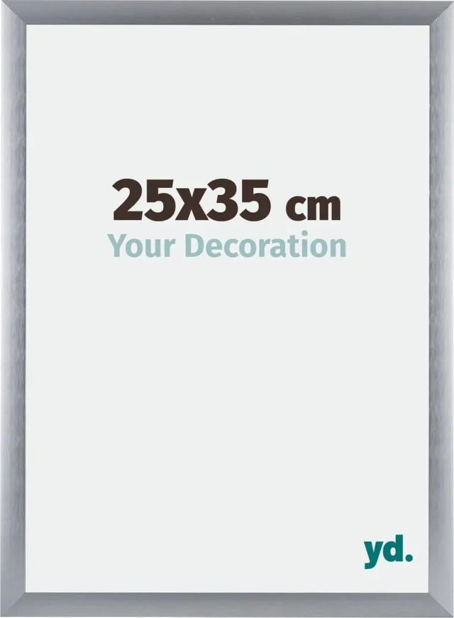 yd. Your Decoration - Fotolijst 25x35 cm - Aluminium - Zilver Geborsteld - Tucson