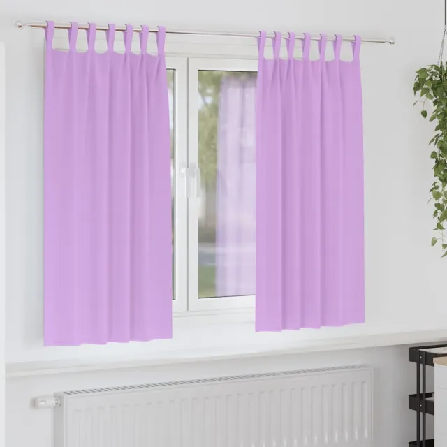 vidaXL Zwart-out Gordijnen met Ringen 2 st Paars 175 x 140 cm