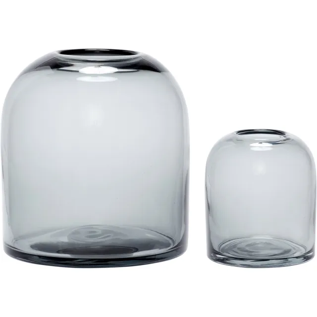 Hubsch Interior Vazen Hubsch Interior Dome (x2) rokerig grijs
