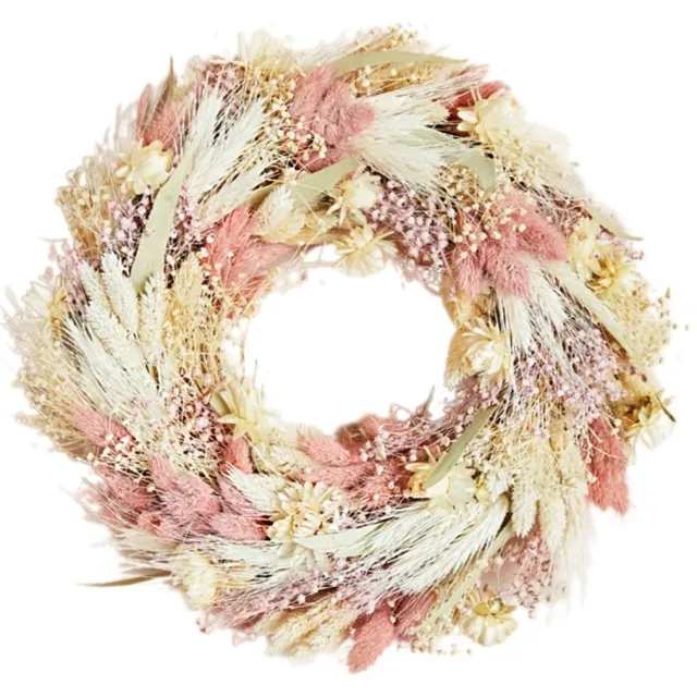 Wildflowers by Floriette Wildflowers by Floriëtte wreath - Blush - Roze/ creme - 25 cm - Droogbloemen - Krans