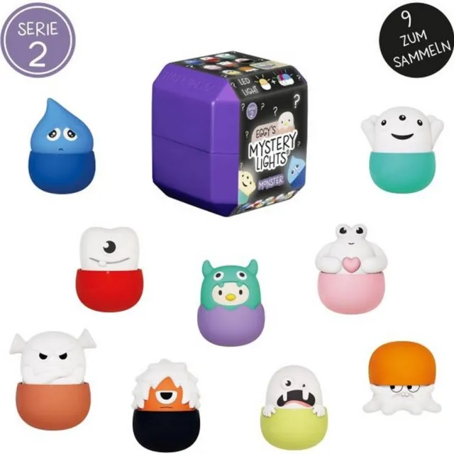 Eggy & Friends Eggys Mystery Light - Monsters - Oplaadbaar Lampje - Surprise Box Meerkleurig