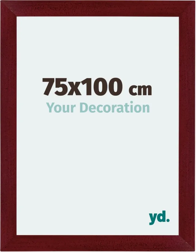 yd. Your Decoration - Fotolijst 75x100 cm - MDF - Wijnrood Geveegd - Mura