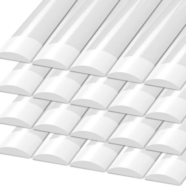 LEDVION 20X LED Batten 60cm (15W, 4000K, 2100 lumen), Geïntegreerde LED, Koel Wit, Helder Licht, Plafonddlamp