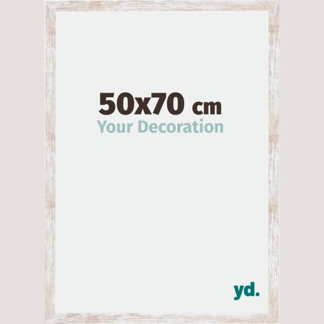 yd. Your Decoration - Fotolijst 50x70 cm - MDF - White Wash - Catania