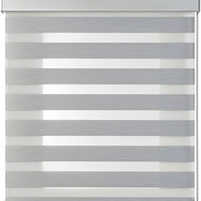 Storesdeco Duo rolgrodijn met hoogwaardige aluminium afwerkingen, Grijs 100x250cm Grey