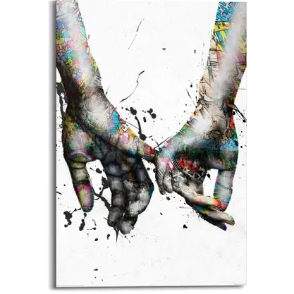 REINDERS Schilderij Liefde - 60x90 Cm - Bont - Hout
