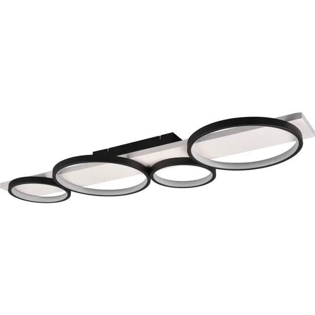 Trio Plafondlamp Trio Leuchten Medera zwart