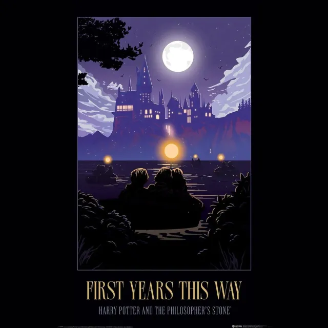 Harry Potter First Years This Way Unisex Poster - meerkleurig - Standard multicolor