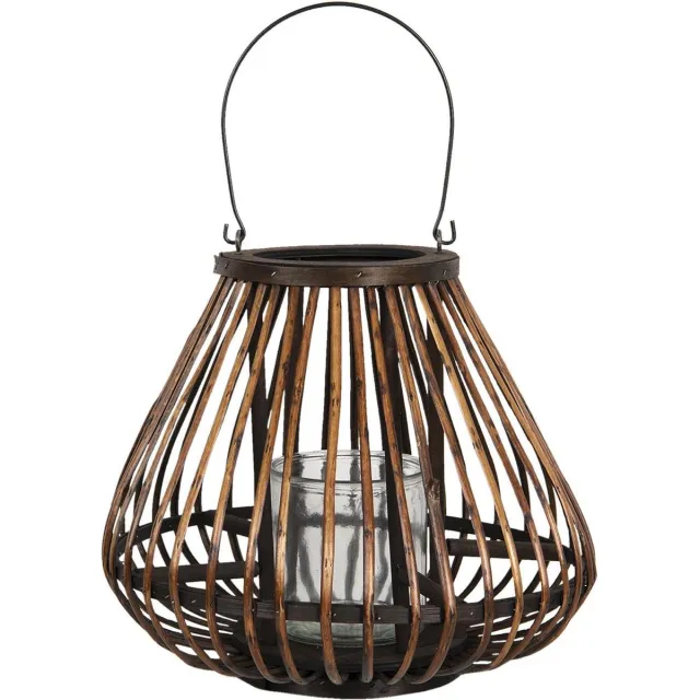 Clayre & Eef Windlicht Ø 36x30 cm Bruin Hout
