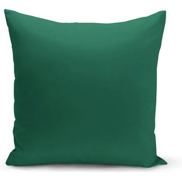 De Groen Home Kussensloop - kussenhoes - Sierkussenhoes - hoes voor sierkussens - Velvet 45x45 cm - Effen donkergroen
