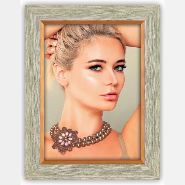 Zep Kunststof fotolijst Quentin grijs voor foto formaat 13x18 - ZRW57 Bruin