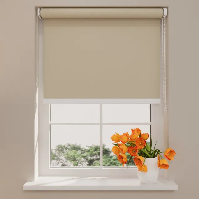 DTCH Rolgordijn Easy Soft - Verduisterend - Beige - 150 x 190