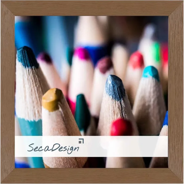 SecaDesign Nervi Fotolijst Hout - Fotomaat 20x20 cm - Taupe
