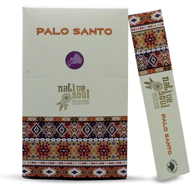 Native Soul Palo Santo Wierook - Green Tree - Heilig hout - Wierookstokjes - doos 12 stuks