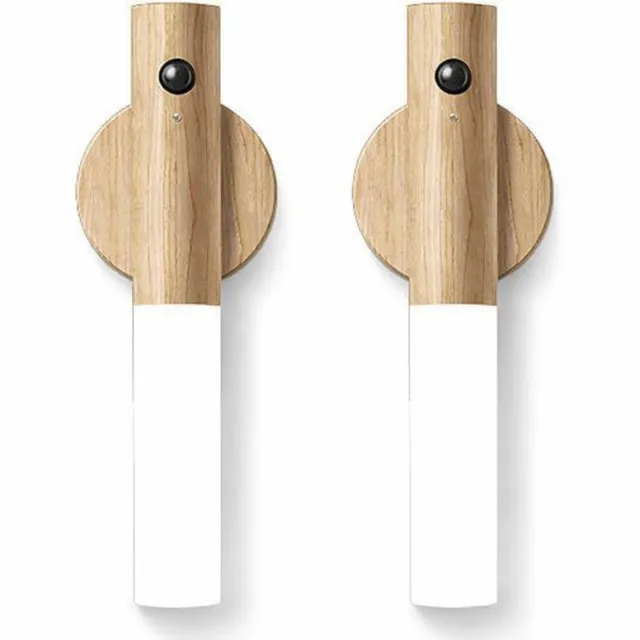 Nexxt 2-pack Led Nachtlampje Met Bewegingssensor - Warm Wit - Oplaadbaar - Lichtbruin