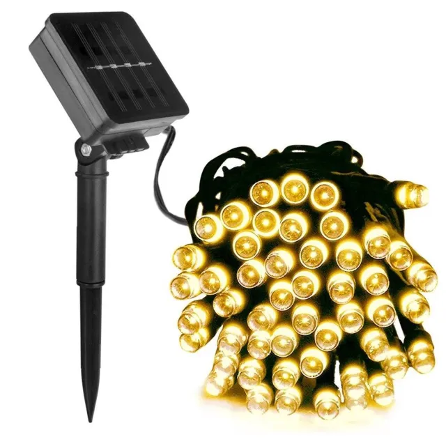 Wantohave Kerstboomverlichting Voor Buiten - 10 Meter - Zonne-energie - Warm wit