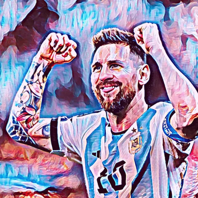Passionforart.eu Messi 2 - Poster - 50 x 70 cm fullcolour
