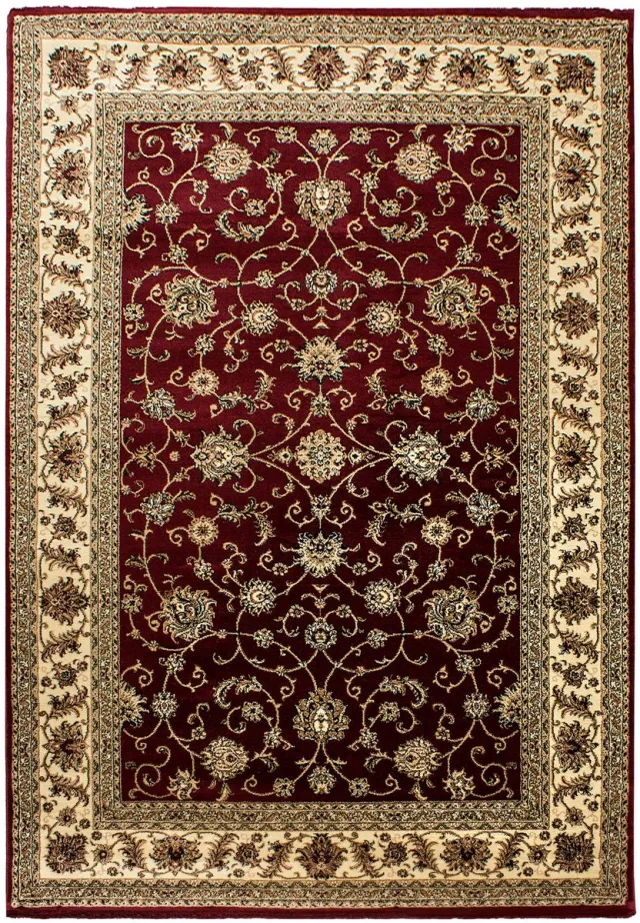 Tapijtenmagazijn Marrakesh – Klassiek Vloerkleed – Rood/Beige – Laagpolig & Oosters Design