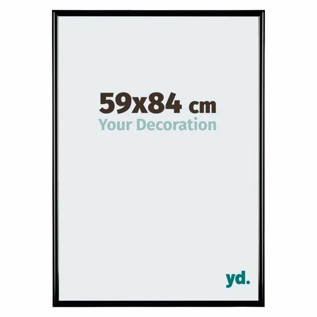 yd. Your Decoration - Fotolijst 59x84 cm - Kunststof - Zwart Hoogglans - Bordeaux