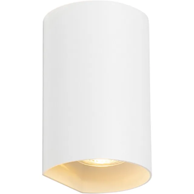 QAZQA sabbir - Design Dimbare LED Smart Wandlamp incl. wifi met Dimmer Up Down voor binnen - 2 lichts - D 8.4 cm - Wit - Woonkamer | Slaapkamer | Keuken Wit Smart LED