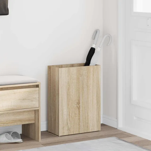 vidaXL Paraplu Standaard Sonoma Eiken 40 x 20 x 55,5 cm Bewerkt hout Bruin