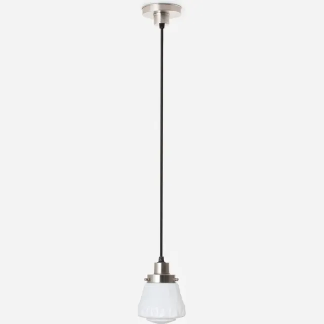 Coloured by Art Hanglamp aan snoer Bold 20's Matnikkel - Art Deco Trade