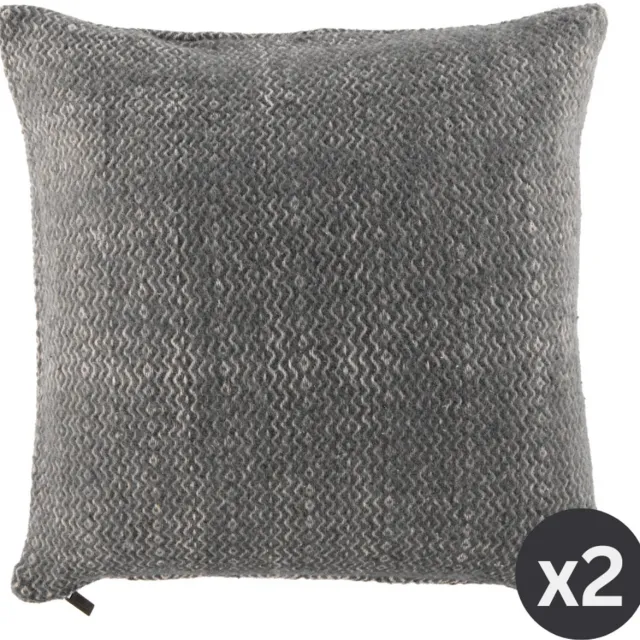 Tiseco Kussen ARTEM (gevuld) - SET/2 - 45x45 cm, zwart BLACK