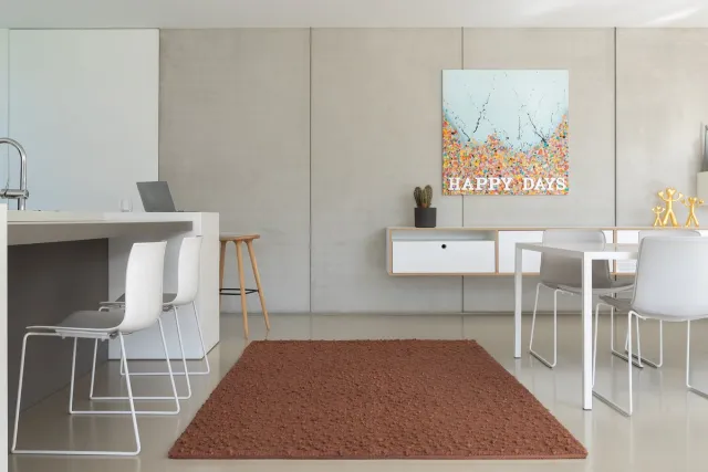 Acsento Santorini Itsy Bitsy Mocha Vloerkleed - 240 x 340 cm - Bruin - Rechthoekig - Wol - Woonkamer, Slaapkamer - Gespikkeld - Modern