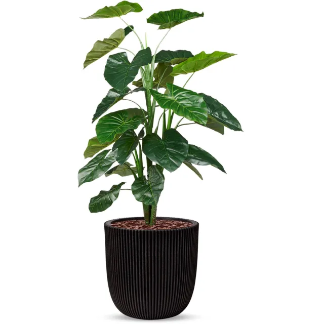 HTT Decorations Kunstplant Philodendron in Planter Ball groove zwart H130 cm