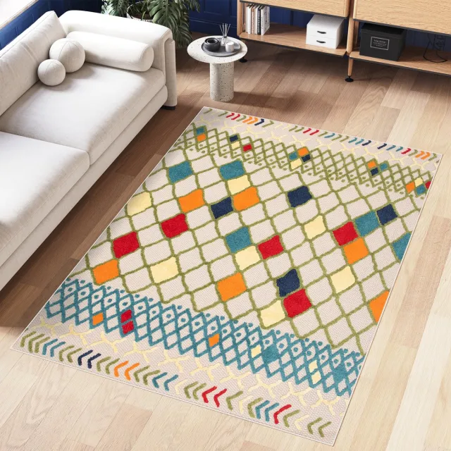Tapiso Patio Indoor Tapijt Buitenkleed Tuintapijt Buiten Vloerkleed Outdoor Kleurrijk
