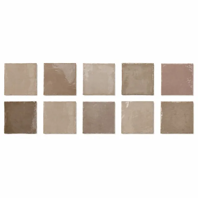 Taupe Zellige Tegelstickers 15 x 15cm – Luxe Tegelstickers voor Keuken, Badkamer & Toilet