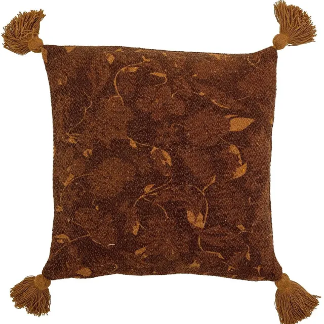 Bloomingville Kussen gerecycled katoen rood Ganja 45x45cm [gid://shopify/Metaobject/307232833871]