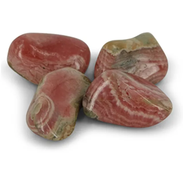 Ruben Robijn Rhodochrosiet 100 gr. trommelstenen (mt3) Roze / wit