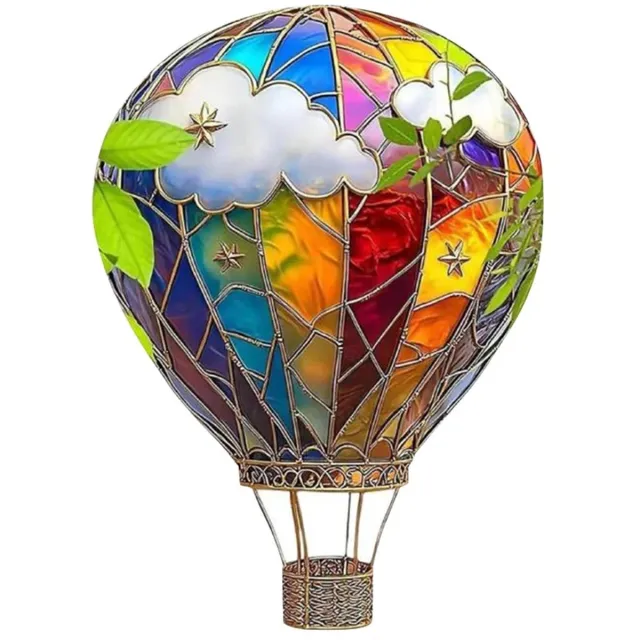 NordHaus Heteluchtballon Zonvanger - Raamdecoratie - Hangornament - Kleurrijk Design - Ophangbaar Decor voor Binnen en Buiten
