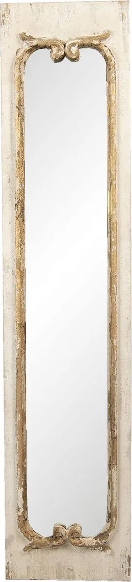 Clayre & Eef Spiegel 33x149 cm Beige Hout