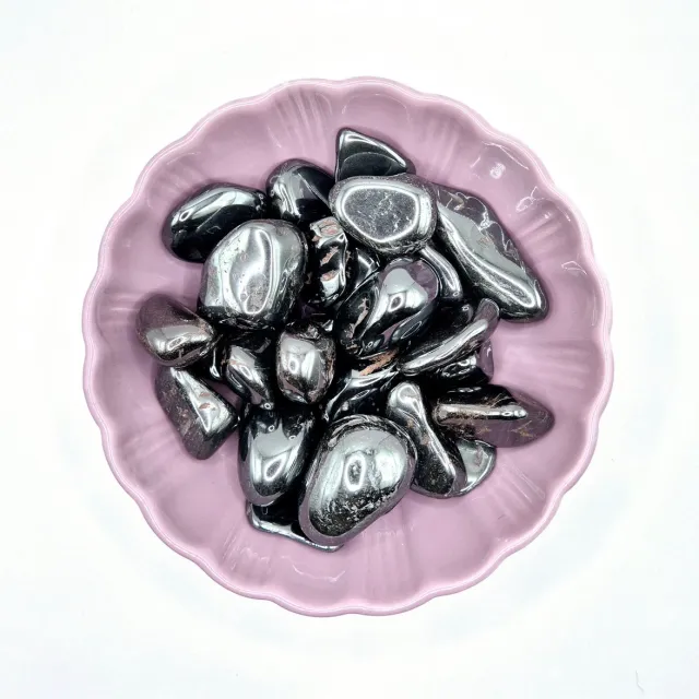 Moonlight Gemstones Crystal Hematite A Quality Tumbled Gemstone 2-5cm Meerkleurig