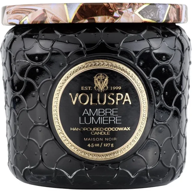 Voluspa Geurkaars Maison Noir Ambre Lumiere Petite Jar Candle 127gr Multi