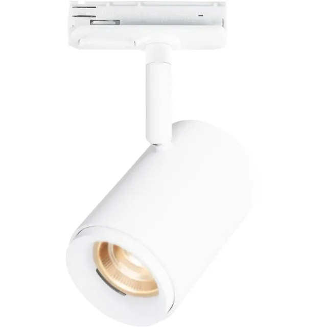 Fantasia Lithium railspot, monofasig railsysteem, 12W LED geïntegreerd, 720 lumen, 2700K warmwit, 36° bundel, dimbaar, wit, IP20