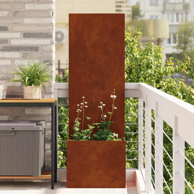 vidaXL Tuin Privacy Screen Roestig 50 x 32 x 150 cm Cortenstaal Bruin