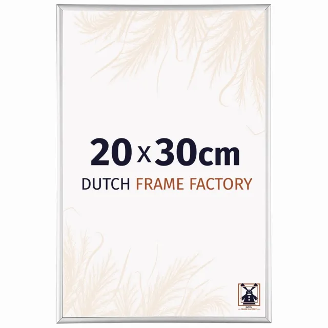 Dutch Frame Factory Fotolijst 20x30 cm - Aluminium - Zilver Hoogglans - Kampen