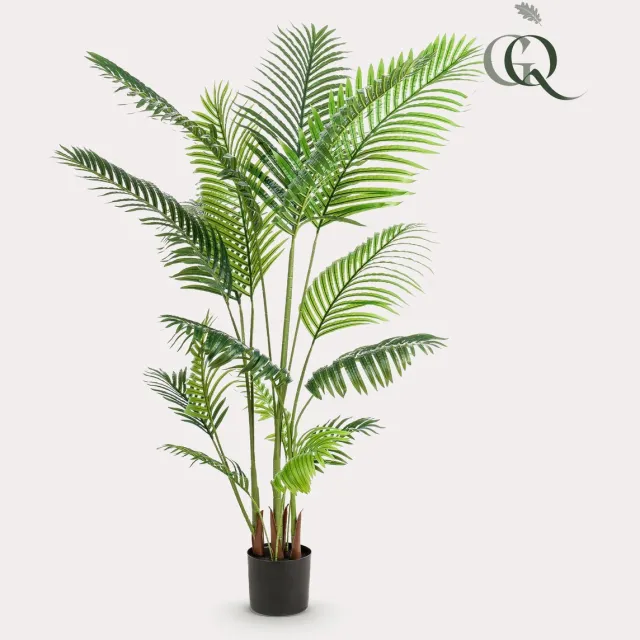 Green Boutiq Kunstplant - Howea Forsteriana - Paradijspalm - 160 cm Bruin