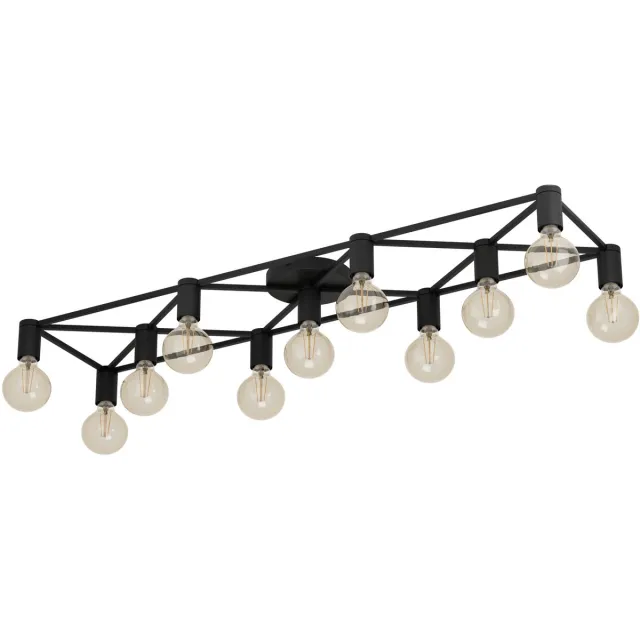 Eglo Speke Plafondlamp - E27 - 156 cm - Zwart