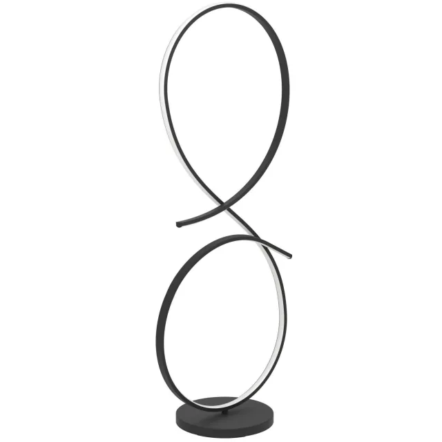 EGLO Serpins Vloerlamp - LED - 107 cm - Zwart|Wit Zwart;Wit;