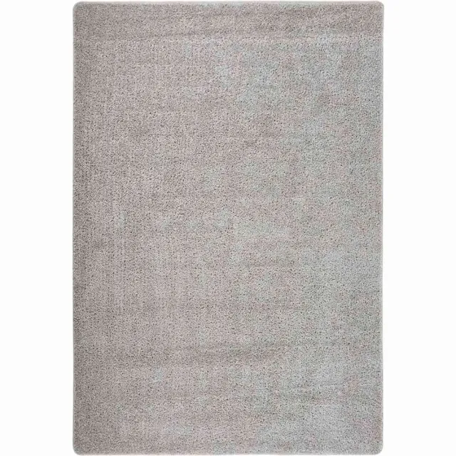 vidaXL Vloerkleed shaggy anti-slip lichtgrijs
